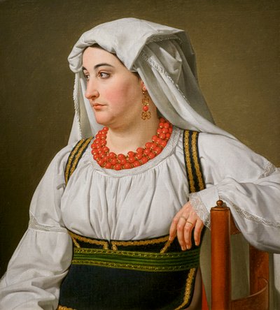 Una Ciociara. Retrato de una campesina romana de Christoffer-Wilhelm Eckersberg