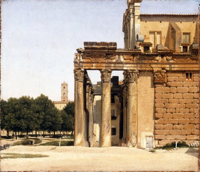 Vista de la Vía Sacra, Roma de Christoffer Wilhelm Eckersberg