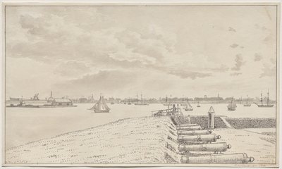 Vista desde la Batería hacia la Ciudad de Christoffer Wilhelm Eckersberg