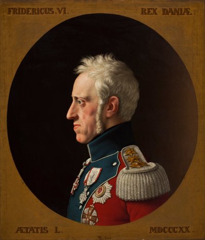 Retrato de Federico VI de Dinamarca 1768-1839, 1839 de Christoffer Wilhelm Eckersberg
