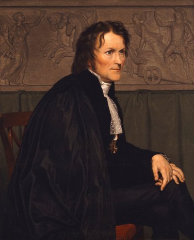 Retrato del escultor Bertel Thorvaldsen 1770-1844, 1838 de Christoffer Wilhelm Eckersberg