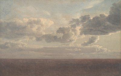 Estudio de las nubes sobre el mar de Christoffer Wilhelm Eckersberg