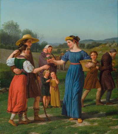 "La doncella de lejos" Del poema de Schiller de Christoffer Wilhelm Eckersberg