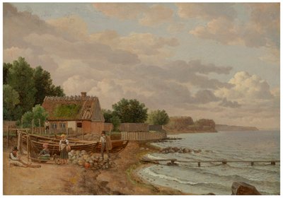 Vista desde Taarbaeck (Fiesta desde Taarbaeck) de Christoffer Wilhelm Eckersberg