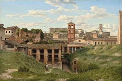 Vista de la Cloaca Máxima, Roma de Christoffer Wilhelm Eckersberg