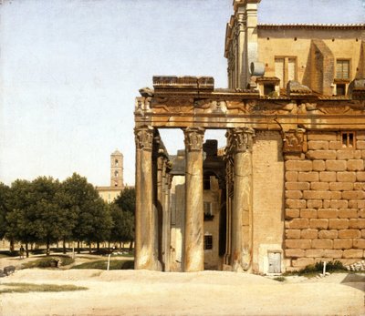 Vista de la Vía Sacra, Roma, 1814 de Christoffer Wilhelm Eckersberg
