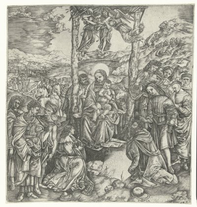 Adoración de los Reyes de Christoforo di Michele Robetta
