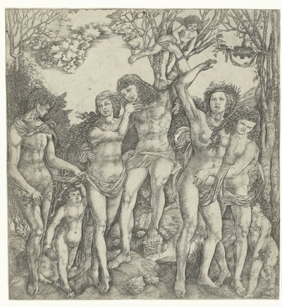 Alegoría del amor de pareja y Amor en paisaje de Christoforo di Michele Robetta