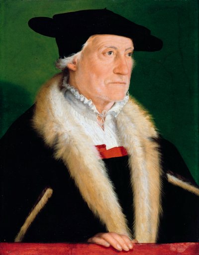 Retrato del cosmógrafo Sebastián Münster (1489-1552) de Christoph Amberger