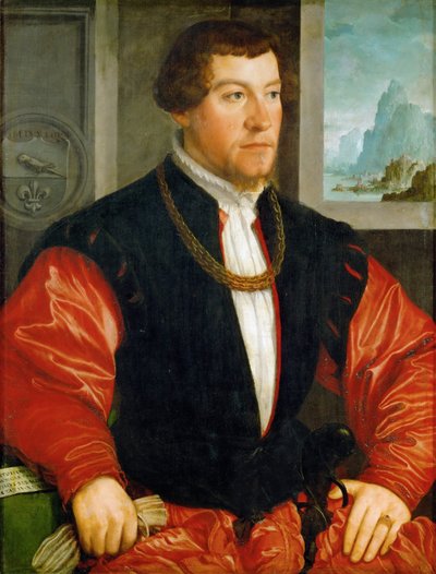 Renacimiento: Retrato de Christoph Baumgartner (1514-1586) de Christoph Amberger