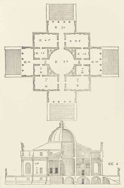 Los cuatro libros de la arquitectura de Andrea Palladio, 1570 de Christoph Krieger