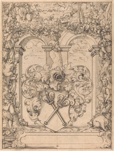 Diseño para una ventana (Escena de caza) de Christoph Murer