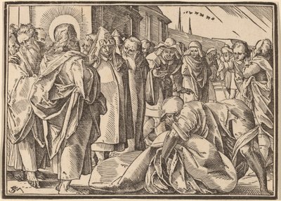 El paralítico sanado por Cristo recoge su camilla de Christoph Murer