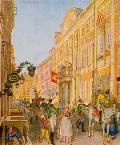 Hamburger Burgerwehr / Milicia de Hamburgo (litografía en color) de Christophe (1856 1945)