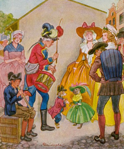 Jahrmarkt / Feria (litografía en color) de Christophe (1856 1945)