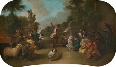 Singerie: El concierto, c. 1739 de Christophe Huet