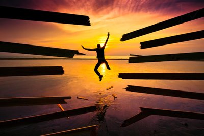 Liberarse al atardecer de Christophe Kiciak