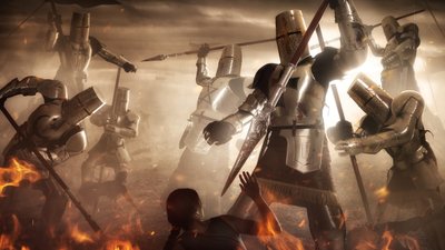 Batalla de los caballeros cruzados de Christophe Kiciak