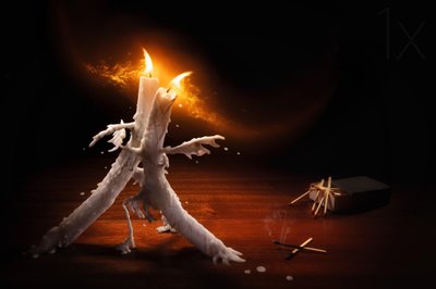 Velas que se derriten de forma espectacular de Christophe Kiciak