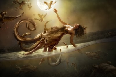 Vuelo etéreo a la Luna de Christophe Kiciak