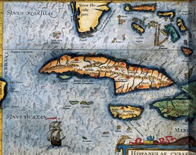 Mapa del Mar Caribe por Christophe Plantin de Christophe Plantin