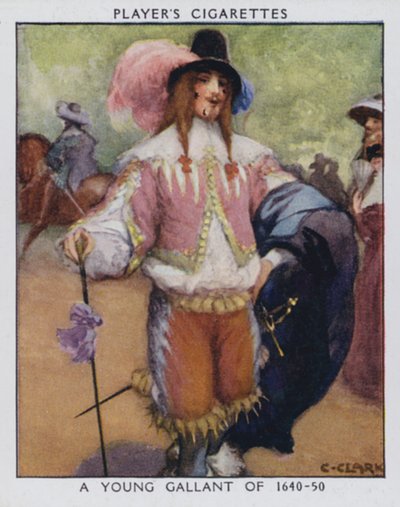 Un joven galante de 1640-50 de Christopher (after) Clark