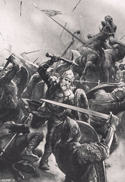 La Batalla de Stamford Bridge, ilustración de 