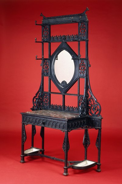 Perchero de hierro fundido de Coalbrookdale de Christopher Dresser