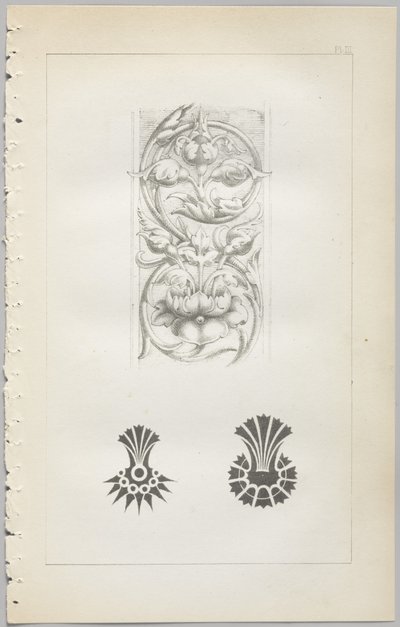 El arte del diseño decorativo: con un apéndice, dando las horas del día en que las flores se abren, publicado por Day & Son, Londres, 1862 de Christopher Dresser
