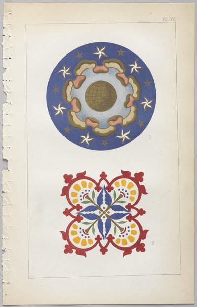 El arte del diseño decorativo: con un apéndice, dando las horas del día en que las flores se abren, publicado por Day & Son, Londres, 1862 de Christopher Dresser