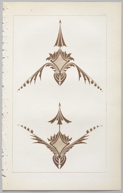 El arte del diseño decorativo: con un apéndice, dando las horas del día en que las flores se abren, publicado por Day & Son, Londres, 1862 de Christopher Dresser