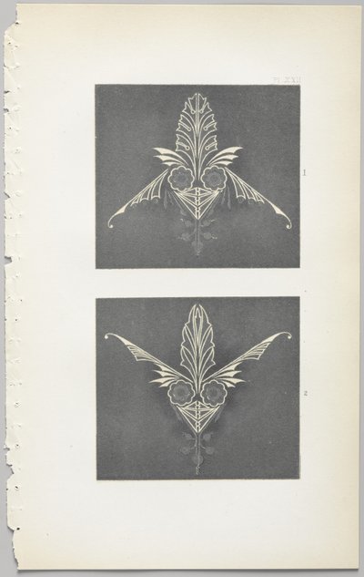 El arte del diseño decorativo: con un apéndice, dando las horas del día en que las flores se abren, publicado por Day & Son, Londres, 1862 de Christopher Dresser