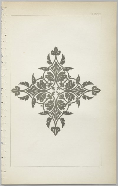 El arte del diseño decorativo: con un apéndice, dando las horas del día en que las flores se abren, publicado por Day & Son, Londres, 1862 de Christopher Dresser