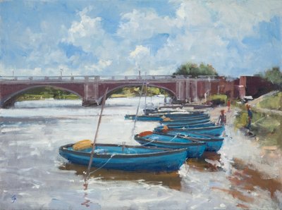 Amarres en Hampton Court, 2011 de Christopher Glanville