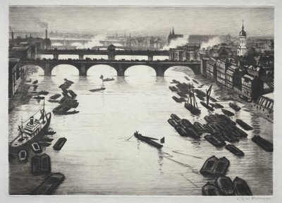 London Bridges de Christopher Richard Wynne Nevinson