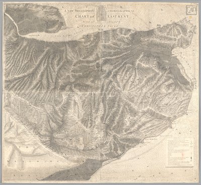 Una nueva carta corográfica filosófica de East-Kent de Christopher Packe