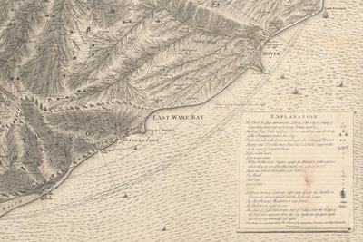 Una nueva carta filosófico-corográfica de East-Kent de Christopher Packe
