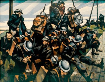 Tropas descansando de Christopher Richard Wynne Nevinson