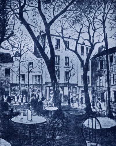 Escena de Montmartre de Christopher Richard Wynne (after) Nevinson