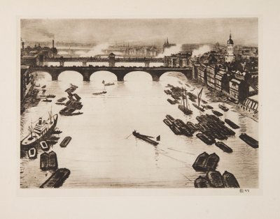 Puentes de Londres, pub. 1924 de Christopher Richard Wynne Nevinson