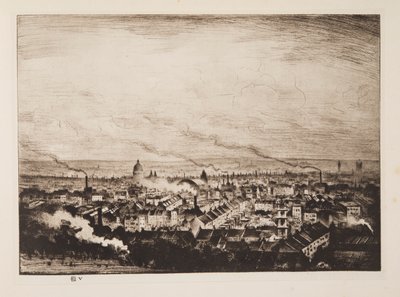 Londres desde Parliament Hill, pub. 1923 de Christopher Richard Wynne Nevinson