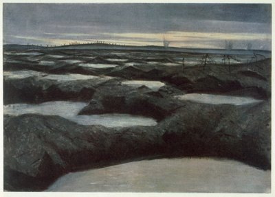 Después de un empujón, de Artistas Británicos en el Frente, Continuación del Frente Occidental, 1918 de Christopher Richard Wynne Nevinson