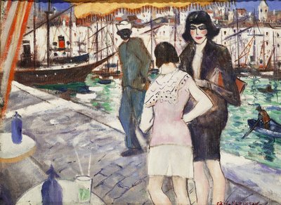 Junto al muelle de Christopher Richard Wynne Nevinson