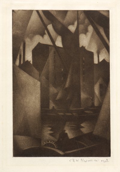 Muelles, 1918 de Christopher Richard Wynne Nevinson