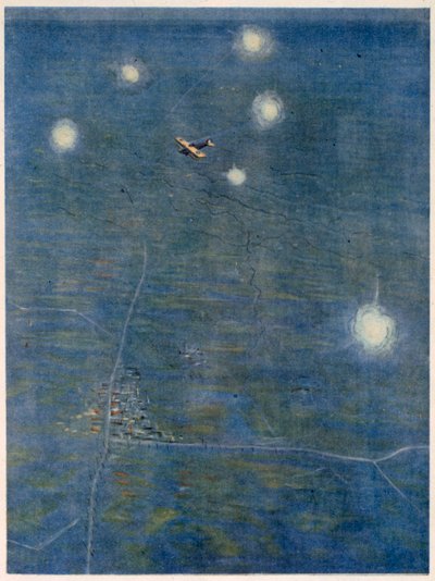 Sobre las líneas, de Artistas Británicos en el Frente, Continuación del Frente Occidental, 1918 de Christopher Richard Wynne Nevinson