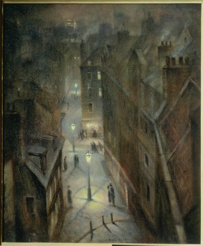 Crepúsculo en Soho, c.1924 de Christopher Richard Wynne Nevinson