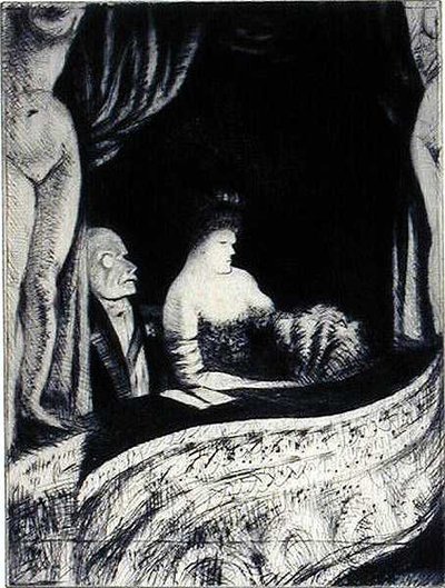 Éxito (Una caja en el teatro) de Christopher Richard Wynne Nevinson