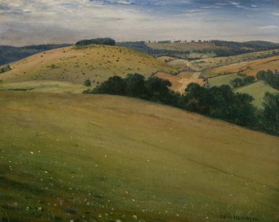 Verano en los Downs, 1946 de Christopher Richard Wynne Nevinson