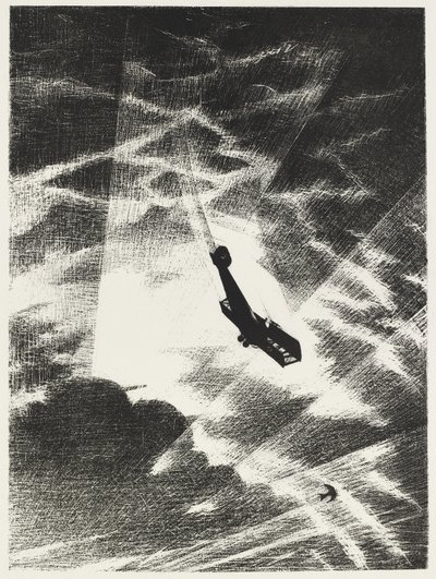 Descendiendo sobre un Taube, 1917 de Christopher Richard Wynne Nevinson