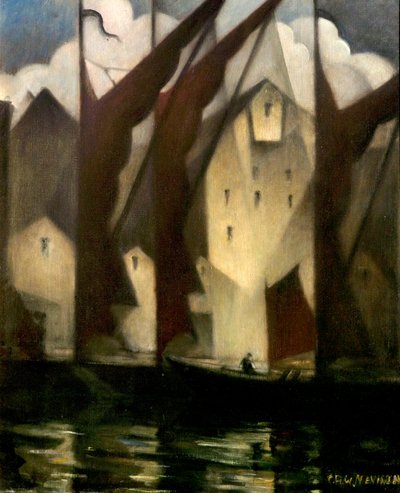 Ribera del Támesis de Christopher Richard Wynne Nevinson